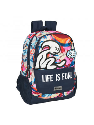 Mochila Adapt.Carro El Niño Life Is Fun 32x16x44cm (V)