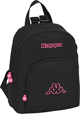 Mini Mochila Kappa Black And Pink 25X13X30 Cm (V)