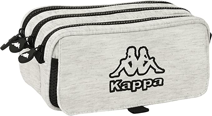 Portatodo Triple Big Kappa Grey Knit 21.5X8X10 Cm (V)