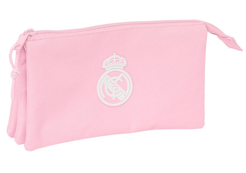 Portatodo Triple Real Madrid Chica Rosa 22x3x12cm