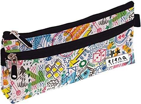 Portatodo Simple Plano Ec20 Garabatos 23X10X5Cm (V)