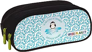 Portatodo Doble Planet21 Pinguino 24,5X9,5Cm (V)