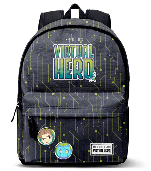Mochila Virtual Hero Black 42x30x20cm. (V)
