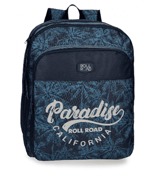 Mochila Escolar Roll Road Palm Doble Compartimento Adapt 44x33x13cm (V)