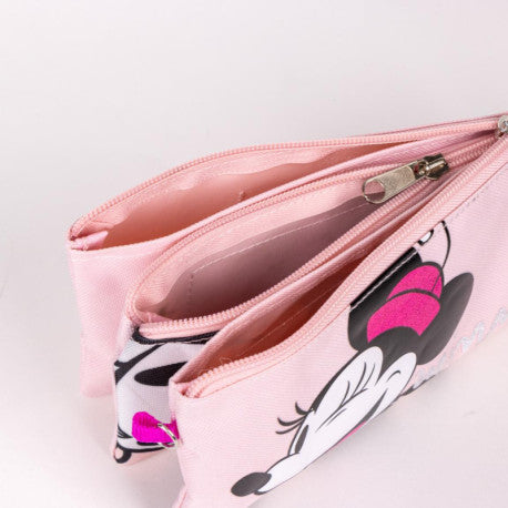 Estuche Portatodo 3 Compartimentos Minnie 22.5 X 2.0 X 11.5 Cm
