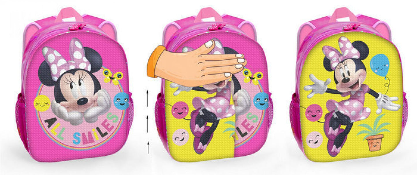 Mochila Minnie Disney Lentejuelas Reversibles, 24x30x9