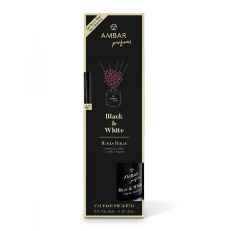Ambientador Mikado Bayas Rojas Black & White 40 ml