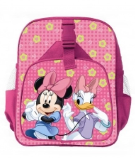 Mochila Infantil Con Bolsillos Minnie Disney 30x20cm.