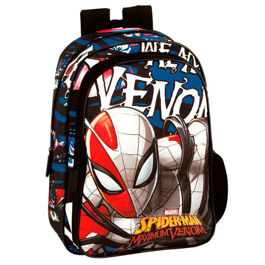 Mochila Venom Spiderman Marvel 37x29x11cm.