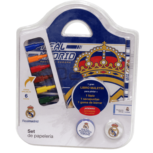 Set de Papelería Libro Maletín Real Madrid