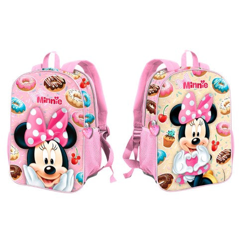 Mochila 3D Dual Minnie Disney Sweet 32x25x12cm.
