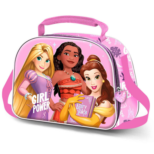Bolsa Portameriendas 3D Princesas Disney 20×25,5x10cm.