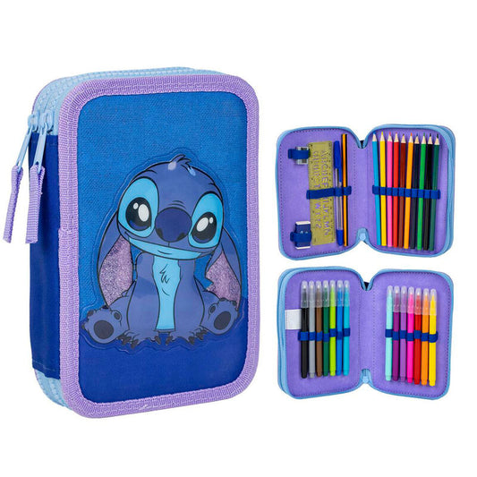 Plumier Stitch Disney Doble 12,5×19,5×4,5cm.