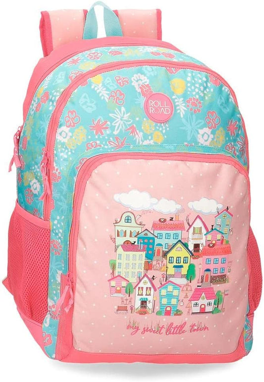Mochila Adap.Roll Road My Little Town Doble Compartimento 33x44x17cm. (V)