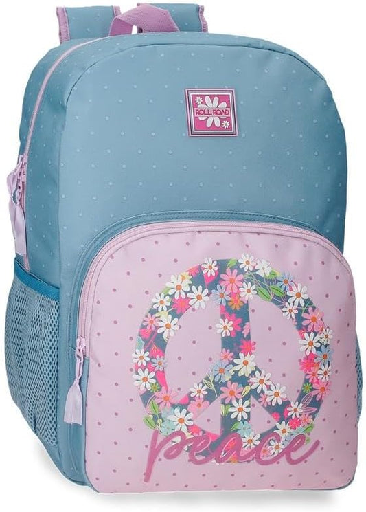 Mochila Escolar Adaptable ROLL ROAD 31x42x13cm. (V)