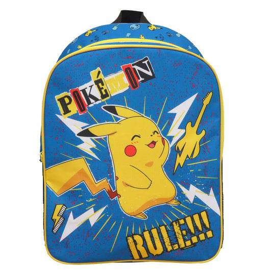 Mochila Pikachu Pokemon 30x24x10cm.