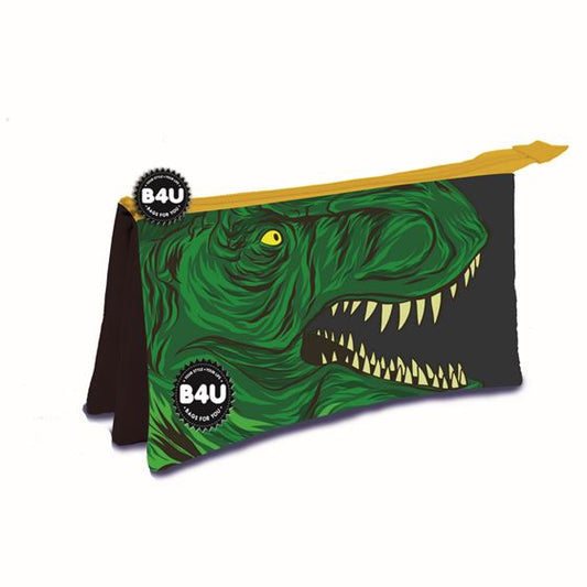 Portatodo Triple Dinosario Face Bags 22x14x3.5cm. (V)