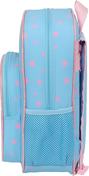 Mochila Infantil, Adaptable a Carro STITCH HAPPY 26x11x34 cm