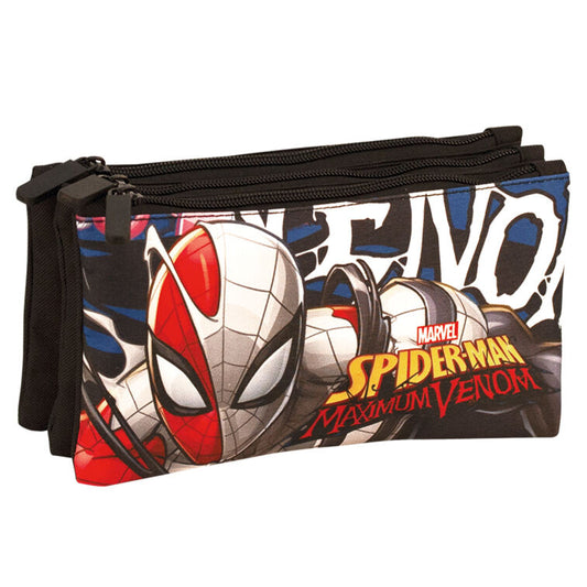 Portatodo Venom Spiderman Marvel Triple 23x12x3,5cm.