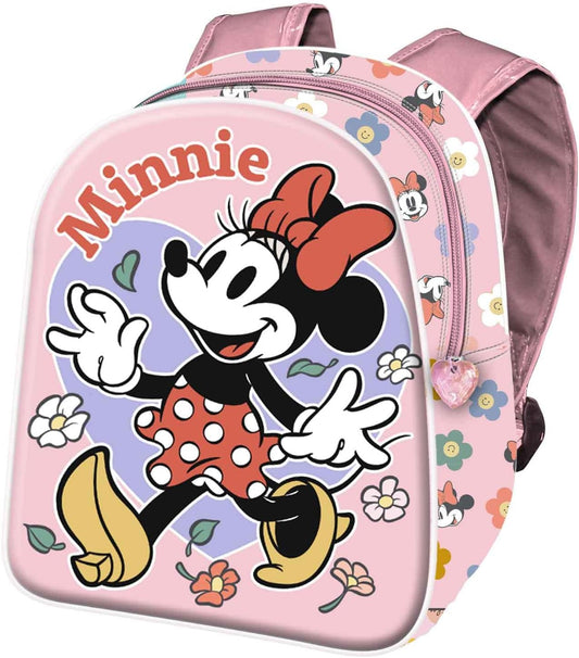 Mochila Mini 3D Minnie Disney 25.5×20.5x10cm.