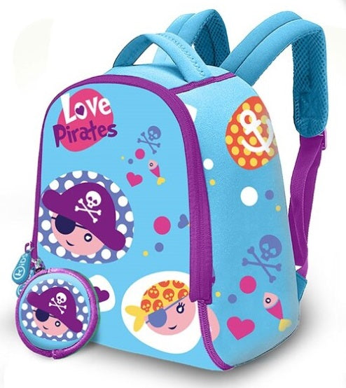 Mochila Neopreno 25cm Love Pirates (V)