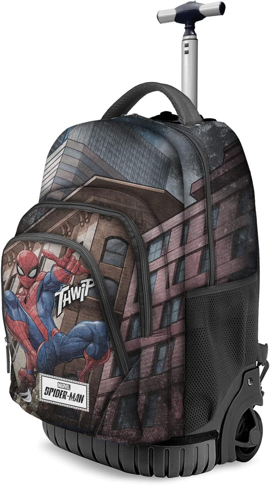 Mochila Trolley Spiderman Marvel 27x32x47cm.