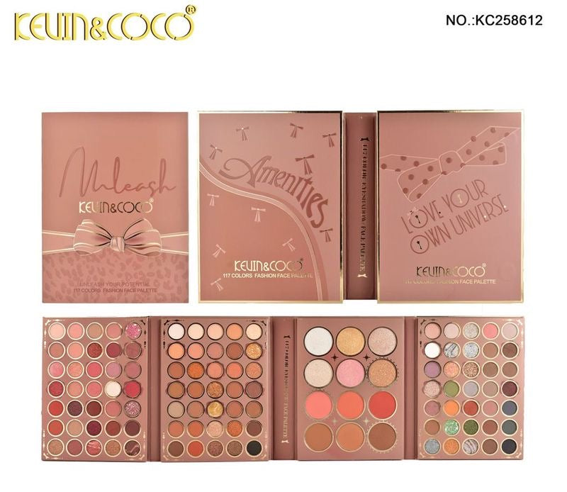 Paleta de Maquillaje Profesional Kevin&Coco – 117 Colores