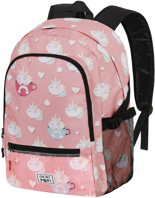 Mochila Oh My Pop Fight Clear Cupnicorn 44x31x18cm. (V)