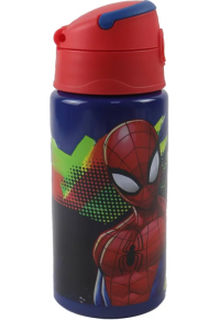 Botella Aluminio Flip 500ml Spiderman Marvel