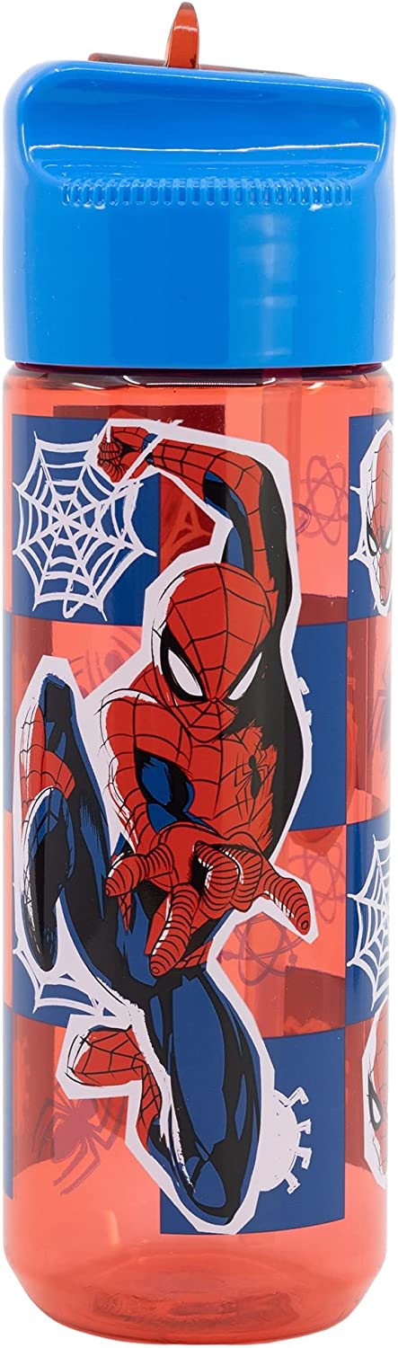 Botella Infantil Spiderman Marvel Reutilizable Tritan 540Ml.