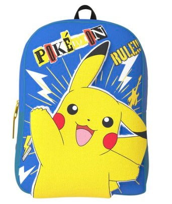 Mochila 3D Eva Pikachu Pokemon 24x10x30cm.