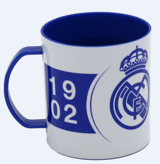 Taza Plástico Microondas Real Madrid 400ml