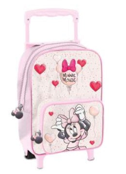 Mochila Carro Minnie Disney 33x22x11cm.