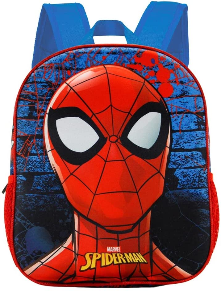 Mochila 3D Spiderman Marvel 31x27x11cm.