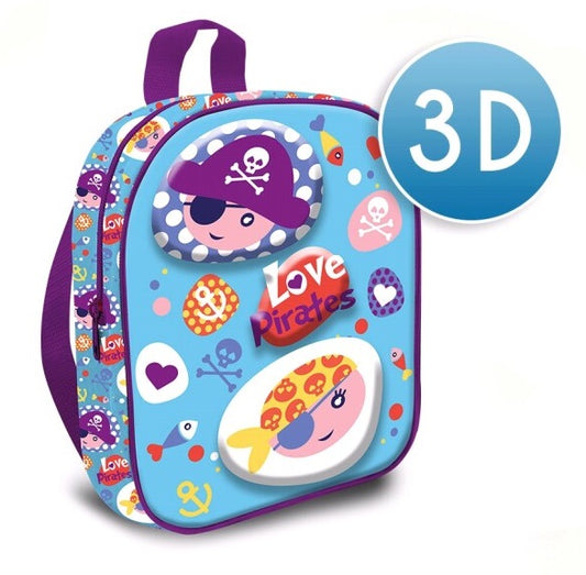 Mochila 3d Pirates 24cm. (V)