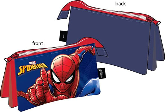 Portatodo Triple Spiderman Marvel 21x11cm.