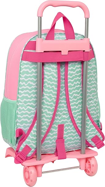 Mochila Escolar con Carro Safta Stitch Ice Cream 33x14x42 cm