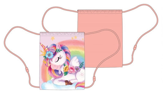 Saco Mochila Unicornio 40x35cm. (V)