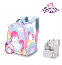 Mochila Neopreno Unicornio 25cm. (V)
