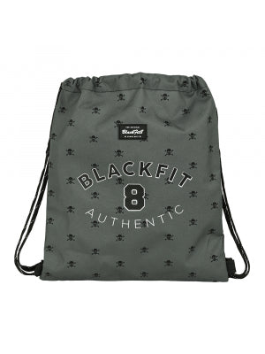 Saco Plano Reciclable Blackfit8 Skull 35x1x40cm (V)