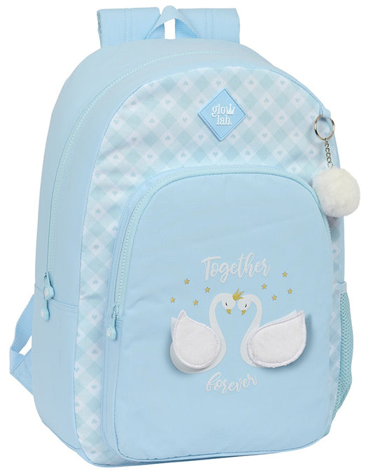 Mochila Adapt.Carro Glowlab Cisnes 30X14X46Cm (V)