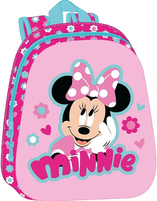 Mochila 3D Minnie Mouse 27X10X33 Cm