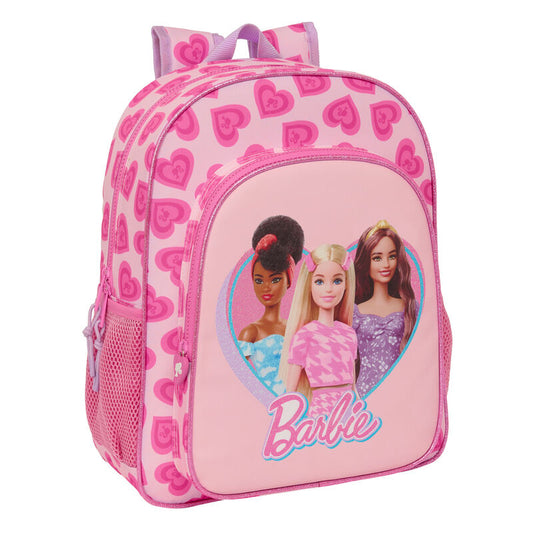 Mochila Junior Adapt.Carro Barbie Love 32X12X38Cm