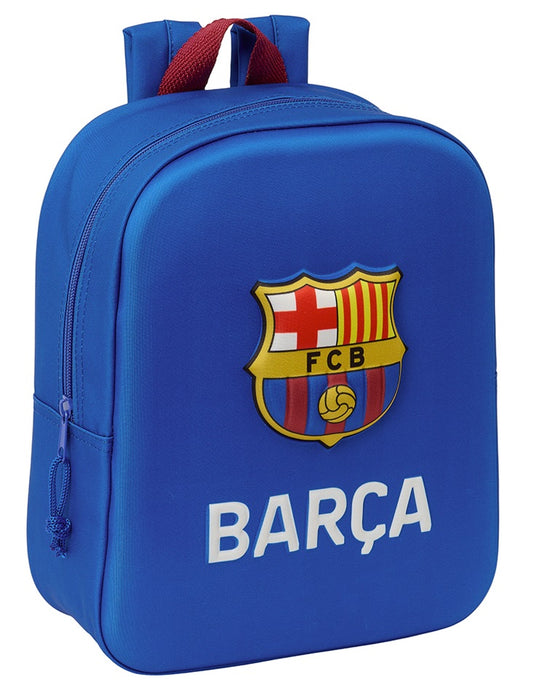 Mochila Guarderia 3D Bolsillo Red F.C.Barcelona 22X10X27Cm