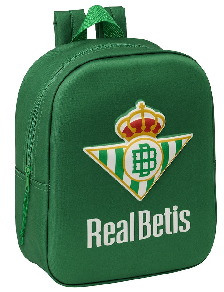 Mochila Guarderia 3D Bolsillo Red Real Betis Balompie 22X10X27Cm