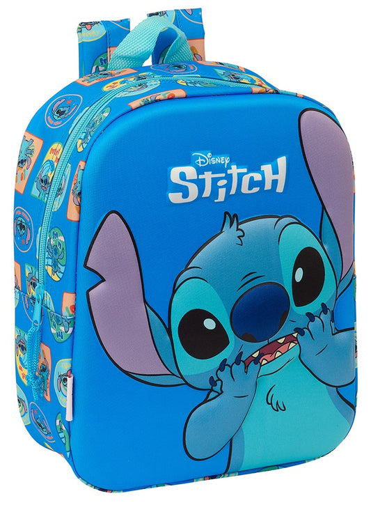 Mochila Guarderia 3D Bolsillo Red Stitch 22X10X27Cm