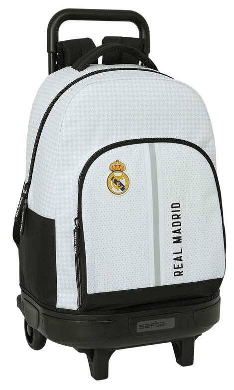 Mochila Gde. C/Ruedas Compact Extraible Real Madrid 1ª Equip. 24/25 33x22x45cm