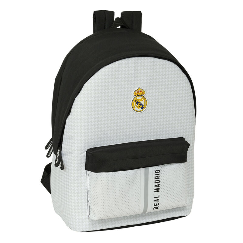 Mochila Doble Para Portatil 15,6″+Usb Real Madrid 1ª Equip. 24/25 31x18x44cm