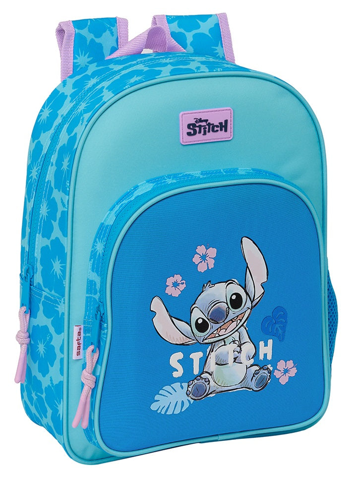 Mochila Infantil Adapt.Carro Stitch «Hawaii» 26x11x34cm