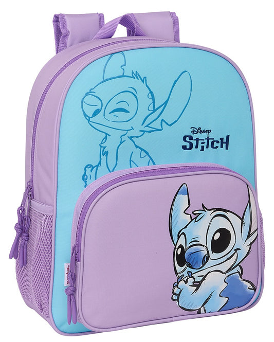 Mochila Junior Adapt.Carro Stitch «Sweet» 32x12x38cm